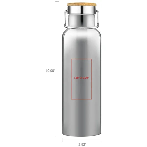 Smith 20oz Stainless Steel Bamboo Cap Water Bottle