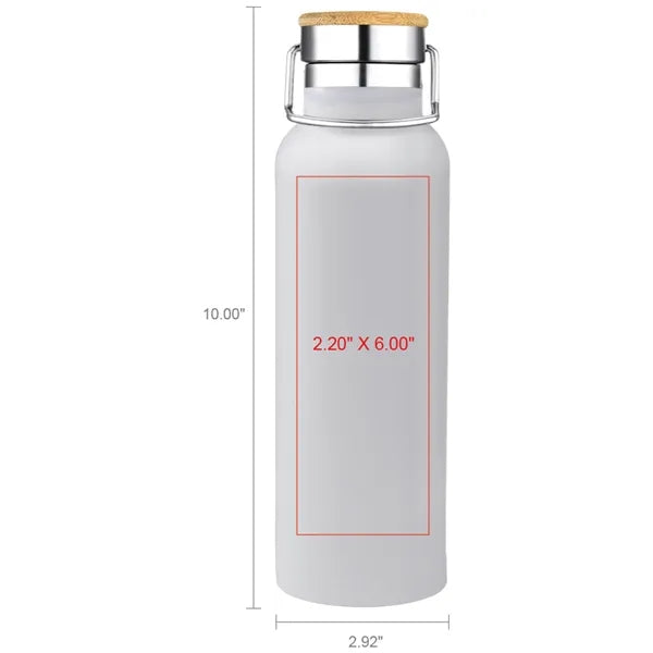 Smith 20oz Stainless Steel Bamboo Cap Water Bottle