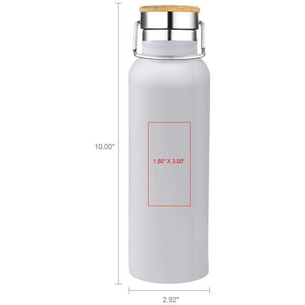 Smith 20oz Stainless Steel Bamboo Cap Water Bottle
