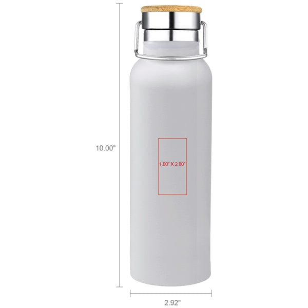 Smith 20oz Stainless Steel Bamboo Cap Water Bottle