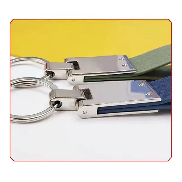 Genuine Leather Car Keychain