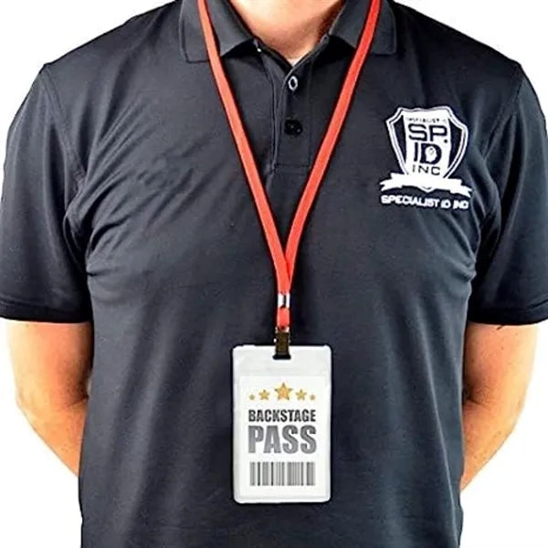 3"W X 4"H rPET Clear Vinyl Vertical Badge Holder