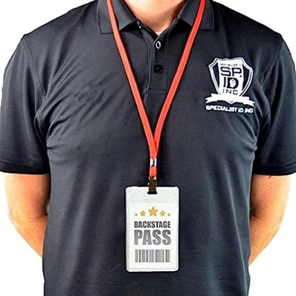 2.5"W X 3.75"H rPET Clear Vinyl Vertical Badge Holder