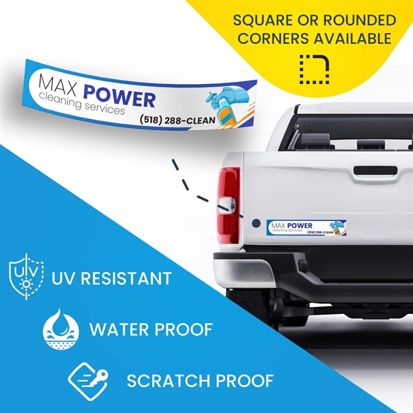 3" x 15" Rectangle Car Decal