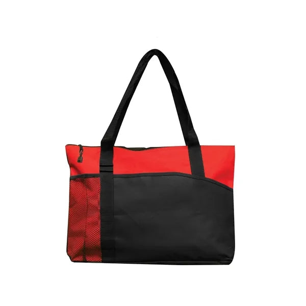 Tote Bag With Mesh and Side Pocket.