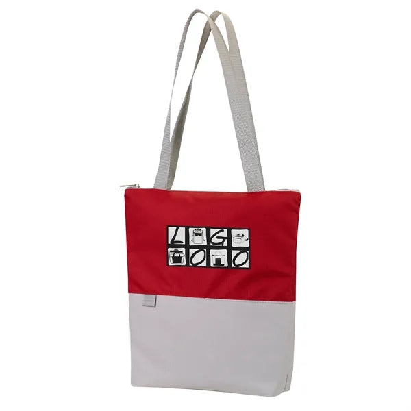 Contempo Two-Tone Zip Tote Bag