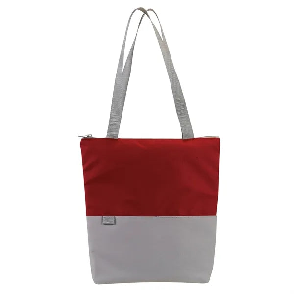 Contempo Two-Tone Zip Tote Bag