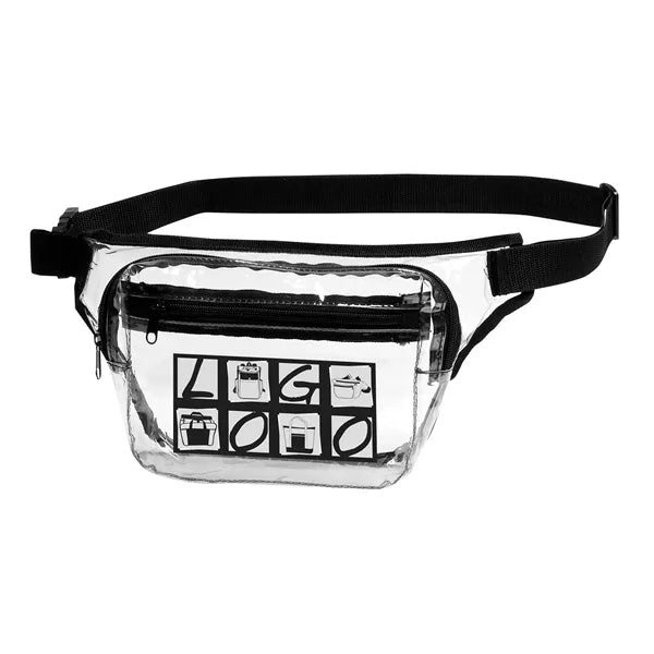 Stadium Approved Clear 2-Zipper Fanny Pack