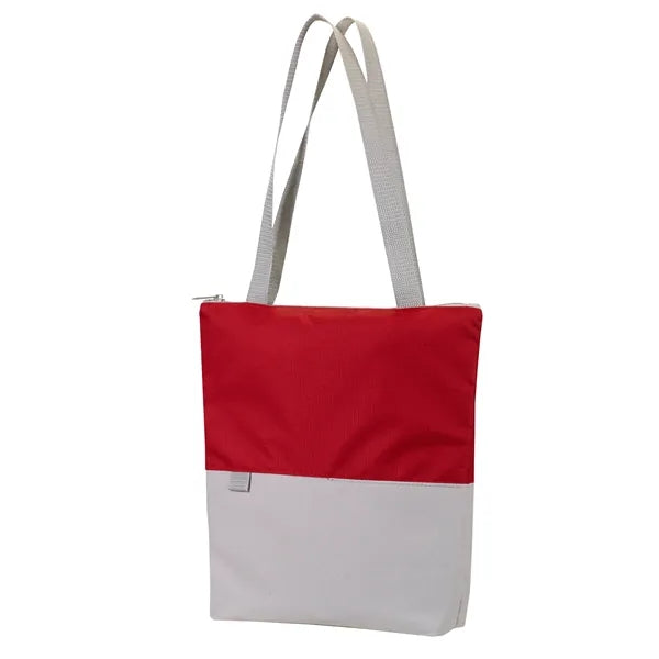 Contempo Two-Tone Zip Tote Bag