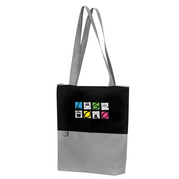 Contempo Two-Tone Zip Tote Bag