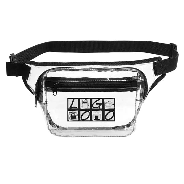 Stadium Approved Clear 2-Zipper Fanny Pack