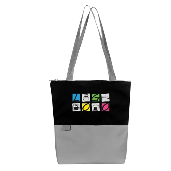Contempo Two-Tone Zip Tote Bag