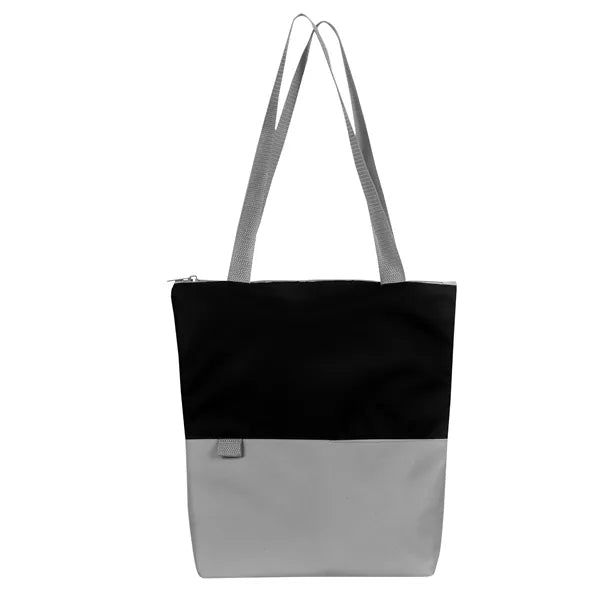 Contempo Two-Tone Zip Tote Bag