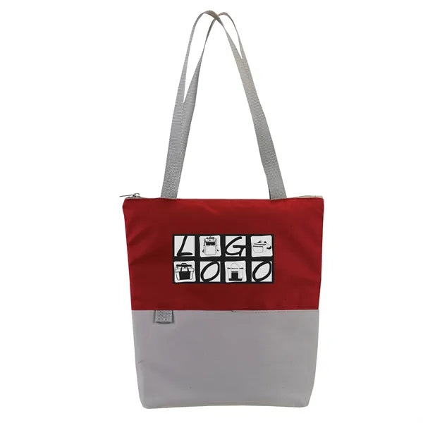 Contempo Two-Tone Zip Tote Bag