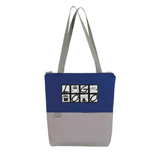Contempo Two-Tone Zip Tote Bag