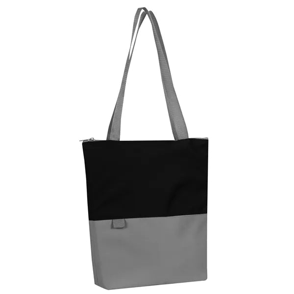 Contempo Two-Tone Zip Tote Bag