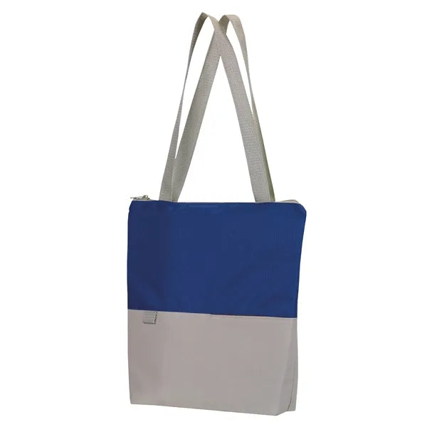 Contempo Two-Tone Zip Tote Bag