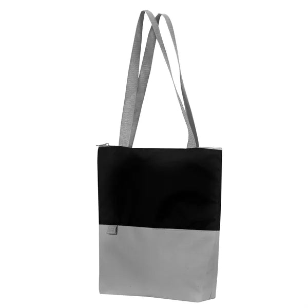 Contempo Two-Tone Zip Tote Bag