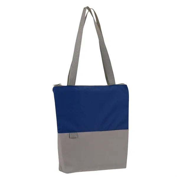 Contempo Two-Tone Zip Tote Bag
