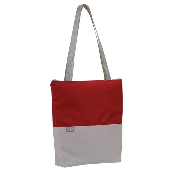 Contempo Two-Tone Zip Tote Bag