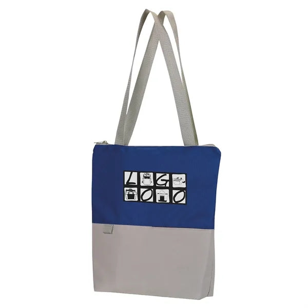 Contempo Two-Tone Zip Tote Bag