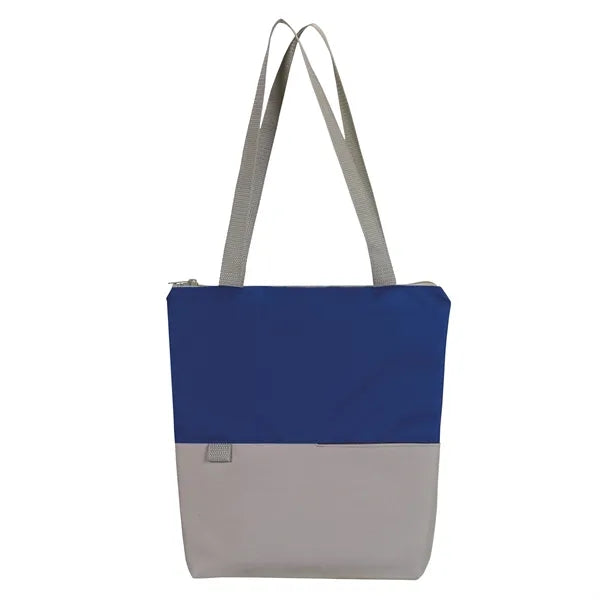 Contempo Two-Tone Zip Tote Bag