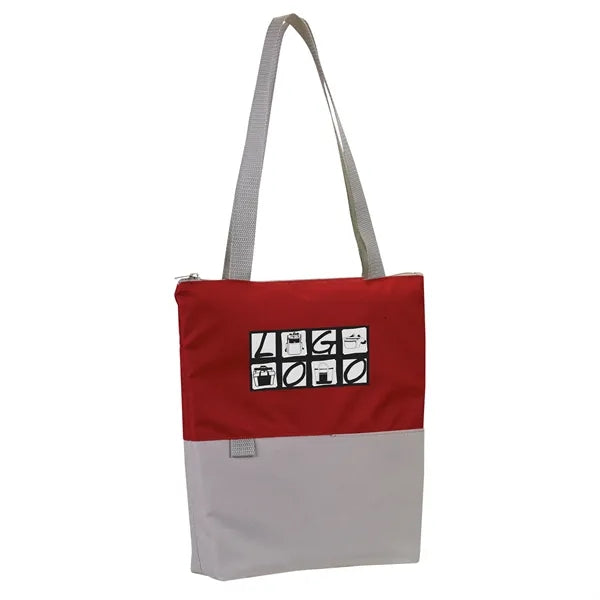 Contempo Two-Tone Zip Tote Bag