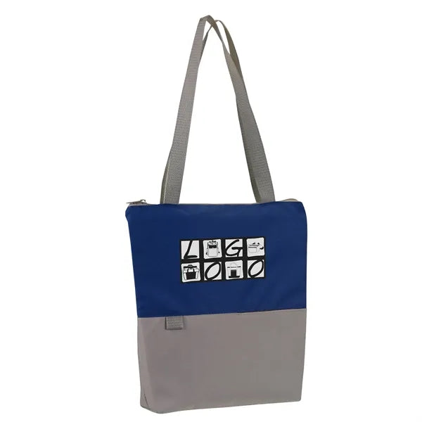 Contempo Two-Tone Zip Tote Bag