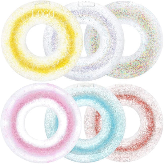 Adult Swimming Tube with Confetti Glitter