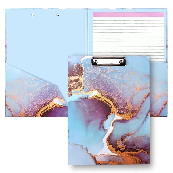 Clipboard Folio with Refillable Lined Notepad
