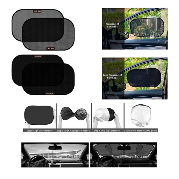 Static Side Automotive Window Sunshades 2 Pack