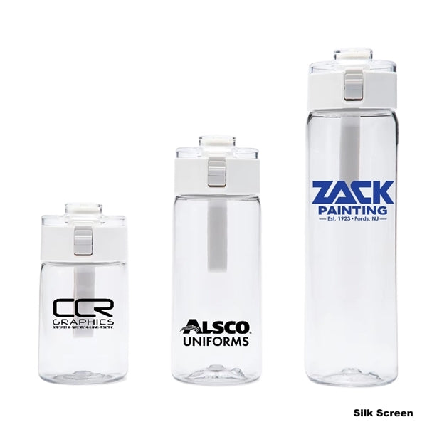 12/20/27 oz Clear Plastic Sports Water Bottle Travel Mug