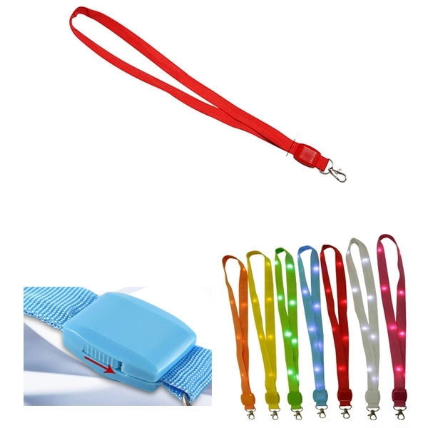 LED Light Up Lanyard Keychain