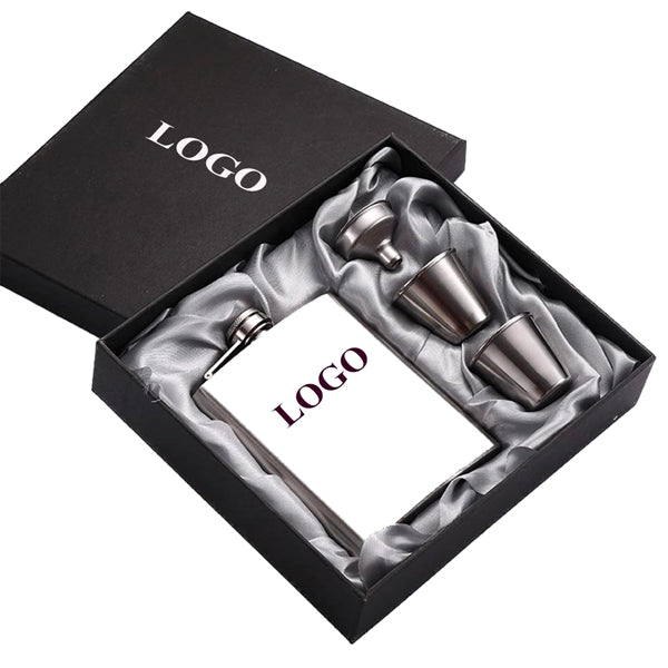Stainless Steel 7oz Wine Jug Funnel With Two Glass Set