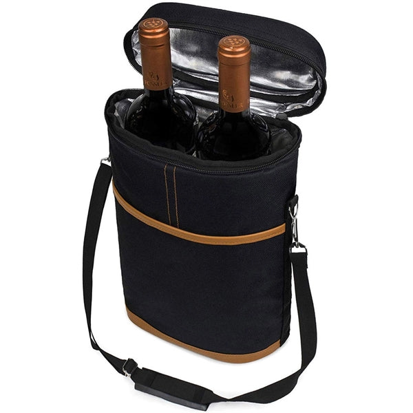 2-Bottle Wine Carrier Cooler Bag