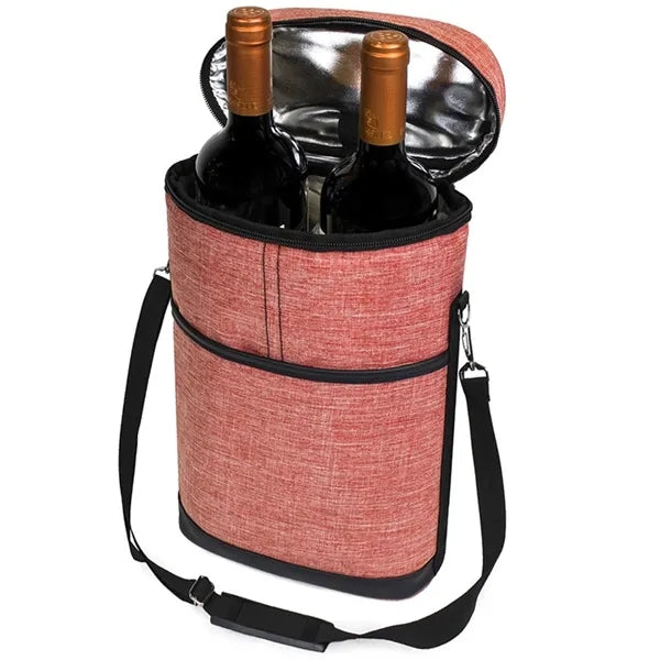 2-Bottle Wine Carrier Cooler Bag