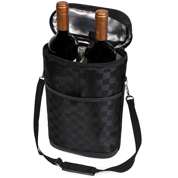 2-Bottle Wine Carrier Cooler Bag