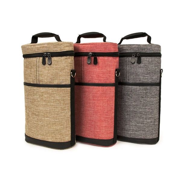 2-Bottle Wine Carrier Cooler Bag