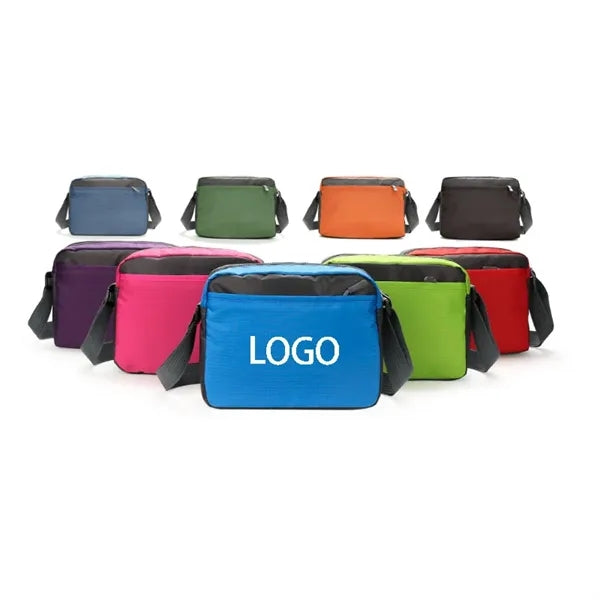 Waterproof Crossbody Bag with Metal Zipper
