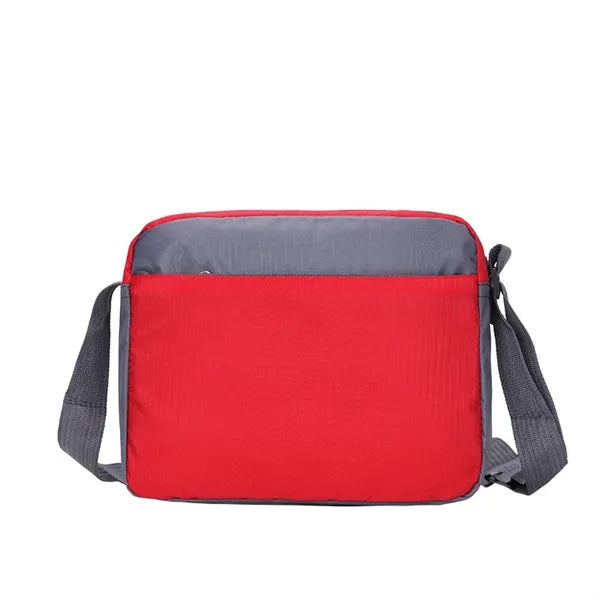 Waterproof Crossbody Bag with Metal Zipper