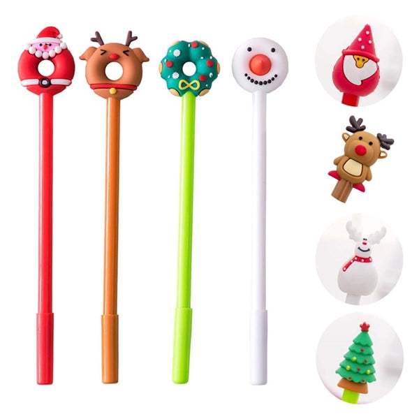 Christmas Themed Doughnut-shaped Neutral Pen