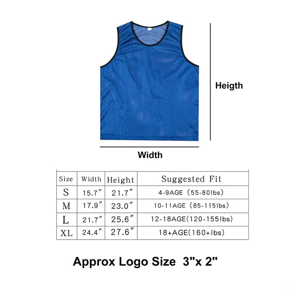 Scrimmage Pinnies Nylon Mesh Jersey Vest