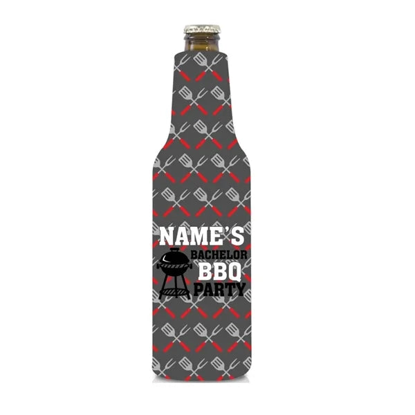 Full Color Zipper Neoprene Bottle Coolie