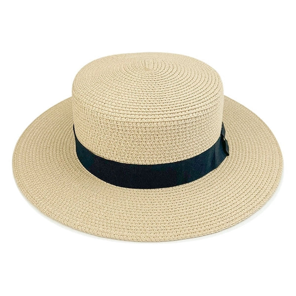 Unisex Travel Panama Hat Summer Wide Brim Straw Cap
