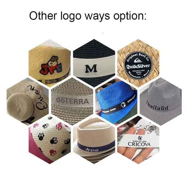 Unisex Travel Panama Hat Summer Wide Brim Straw Cap