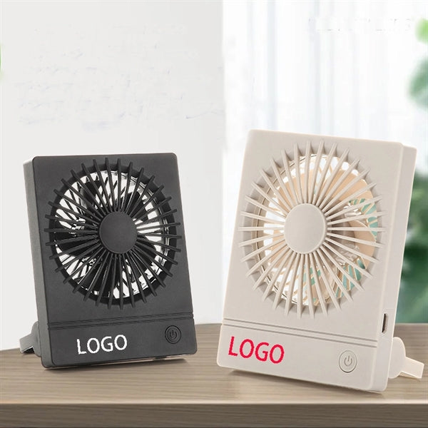 Turbo rechargeable Desktop usb mini fan with stand