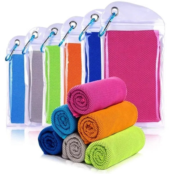 Sport Ice Cool Towel With Bag