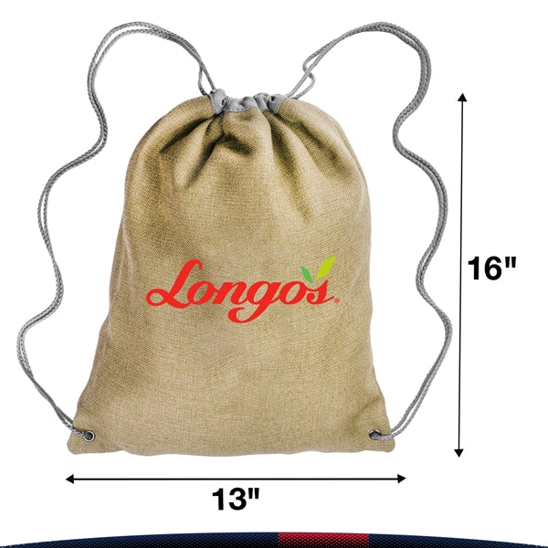 Linen Drawstring Backpacks