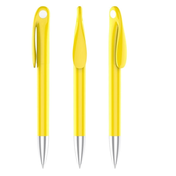 Logo Plastic Black Ballpoint Pen
