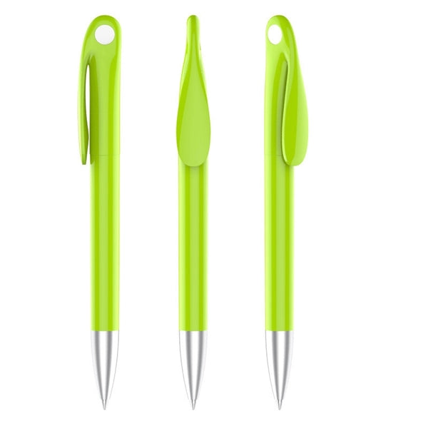Logo Plastic Black Ballpoint Pen